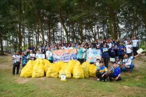 120 sukarelawan UMPSA, TMB, SWCorp dan Alam, Flora kutip 190.2kg sisa sepanjang kurang 500m di Pantai Tanjung Gosong