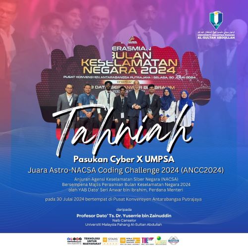 Cyber X UMPSA team wins Astro-NACSA Coding Challenge 2024 (ANCC2024)