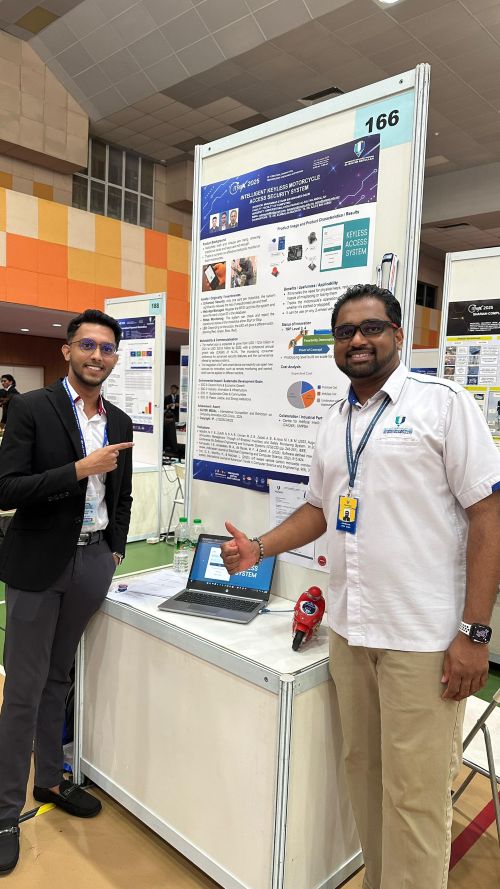 Pelajar UMPSA cipta sistem keselamatan motosikal pintar kurangkan risiko kecurian