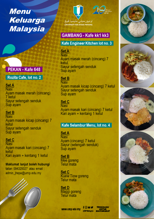 Students welcome UMP Menu Kasih set