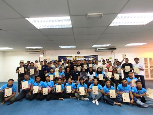 UMPSA Strengthens Graduate Employability: 45 Candidates Certified in Professional Commercial Diving and Underwater Welding