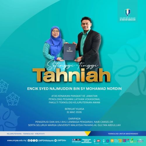 Azri kini memiliki Sijil Pegawai Latihan Vokasional (VTO) dan sedang dalam proses mendapatkan pengiktirafan Teknologis Profesional (Tc.), manakala Syed Najmuddin turut giat melengkapkan kelayakan profesional sama.