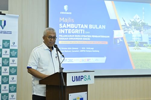 UMPSA sambut Bulan Integriti dan lancar buku Strategi Pembanterasan Rasuah Organisasi (OACS)