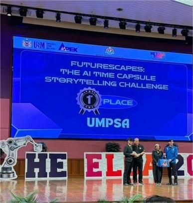 Pelajar UMPSA raih tempat pertama dalam Cabaran Penceritaan AI FUTURESCAPES Peringkat Kebangsaan