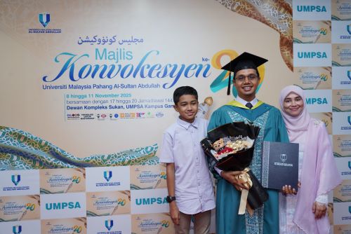 Sokongan isteri jadi kekuatan utama, graduan PJJ UMPSA buktikan tiada yang mustahil
