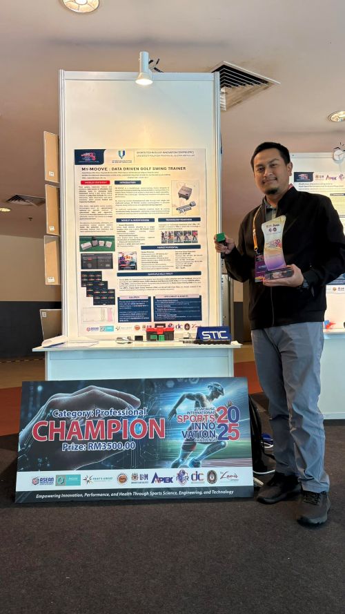 Penyelidik UMPSA, Dr. Mohd Nadzeri hasilkan My-Moove peranti latihan golf berasaskan data