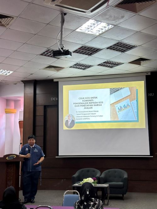 Bengkel Celik Kos untuk Komuniti perkasa usahawan mikro dan kecil di terengganu melalui pendekatan SULAM