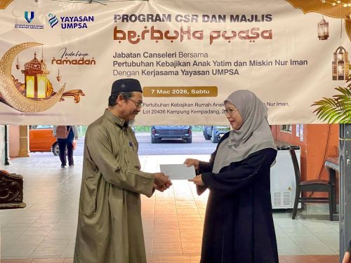UMPSA santuni 59 orang anak yatim dan miskin Nur Iman berbuka puasa