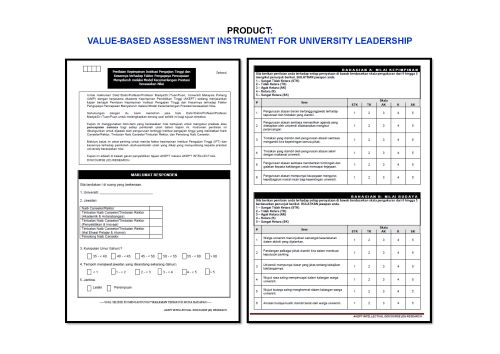 Professor Ts. Dr. Mohd Rashid develops leadership assessment instrument using core value indicators