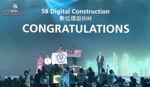 Hasil kepakaran UMPSA kontinjen negara raih emas dan Best of Nation dalam Digital Construction