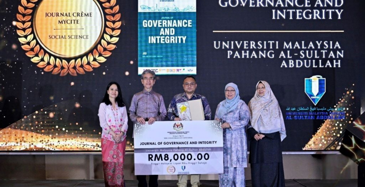 Jurnal JGI UMPSA raih pengiktirafan Anugerah Crѐme