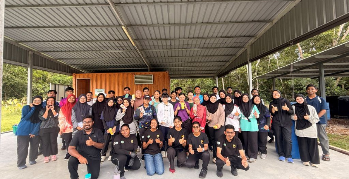 Pelajar UMPSA lancar inisiatif hijau ubah sisa makanan jadi baja