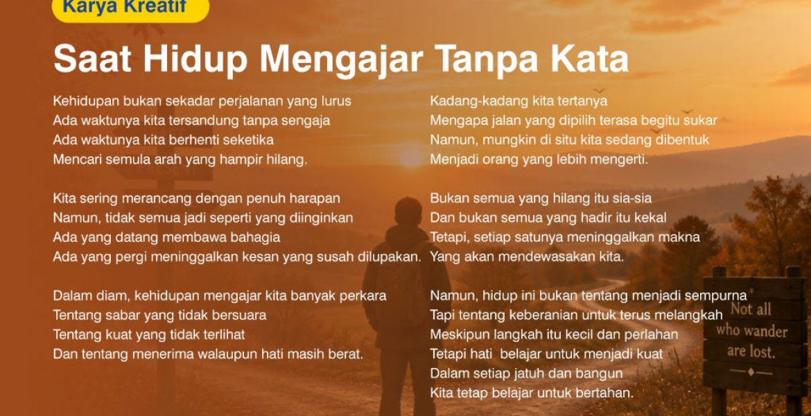 Saat Hidup Mengajar Tanpa Kata