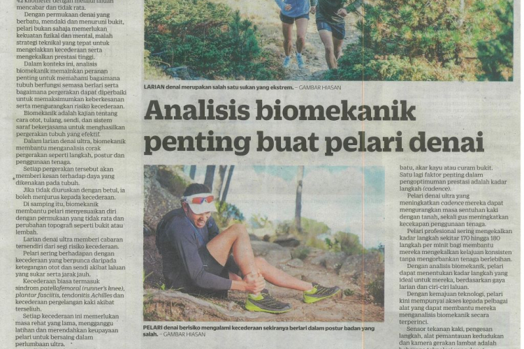 Analisis biomekanik penting buat pelari denai