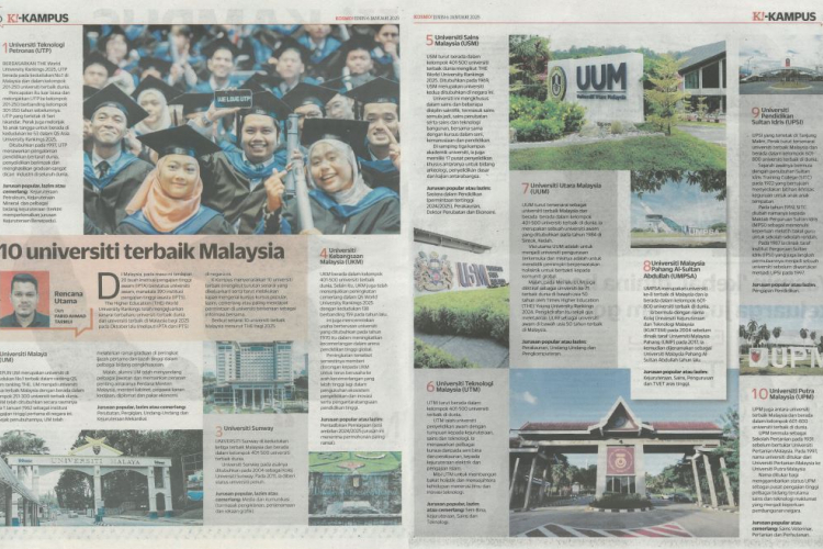 10 Universiti terbaik Malaysia