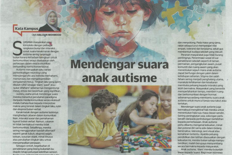 Mendengar suara anak autisme