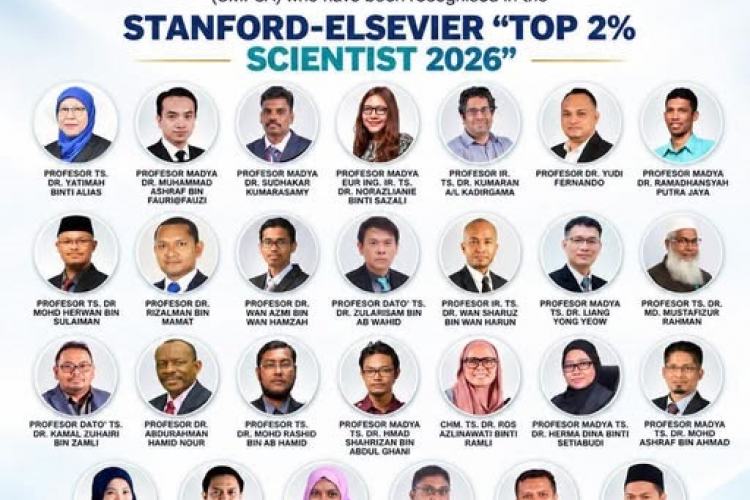 27 penyelidik UMPSA tersenarai dalam kelompok World's Top 2% Scientists 2026