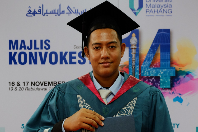 Mohammed Shafiq Graduan Dwi-Ijazah UMP- HsKA Aktif Sukan