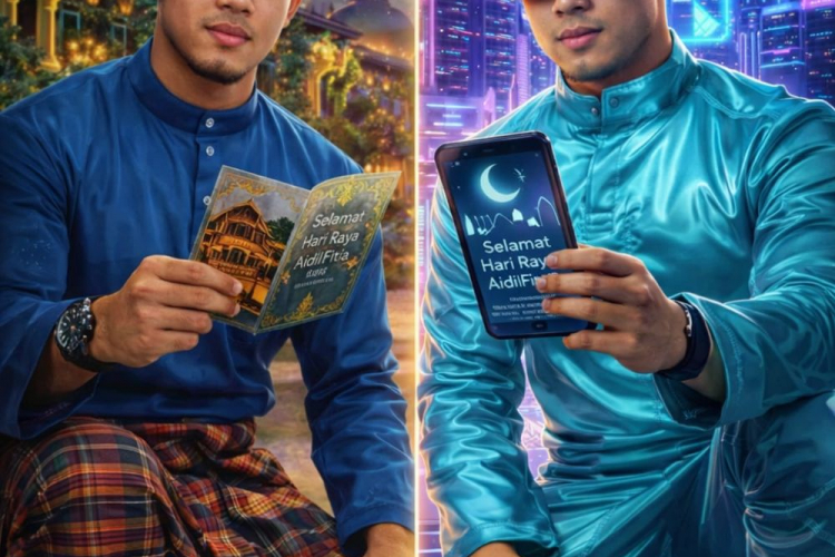 Antara Kad Raya Manual atau Ucapan AI?