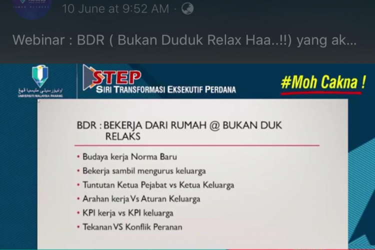 Bijak urus masa mendepani cabaran BDR