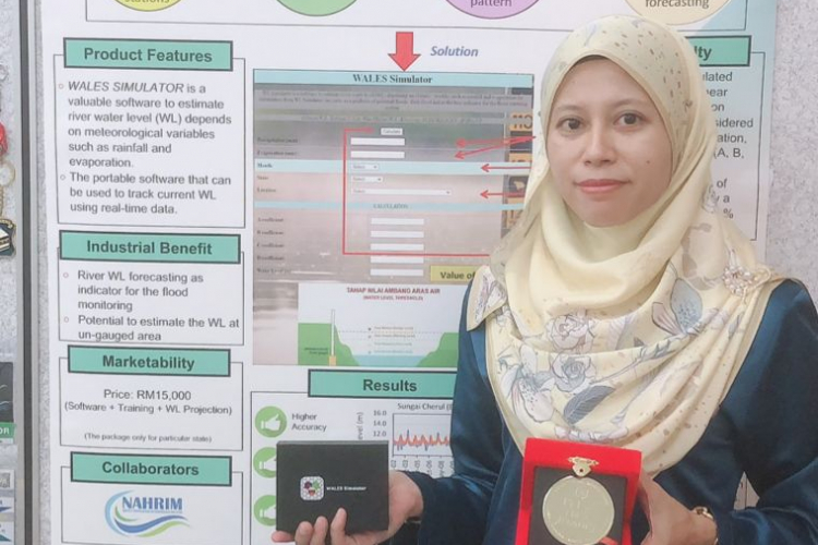 Ts. Dr. Nurul Nadrah Aqilah created software to predict river water levels to identify flood areas