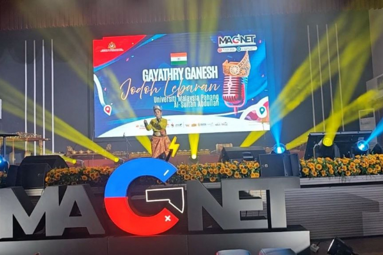 Pelajar Antarabangsa UMPSA dari India finalis nyanyian lagu bahasa Melayu di Magnet 2026