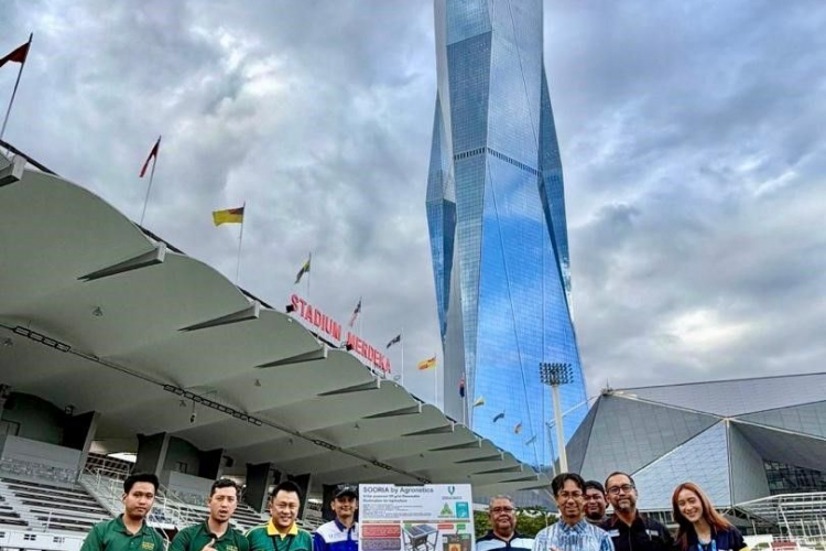 Penyelidik UMPSA bangunkan inovasi LED Grow Light berkuasa solar sokong kualiti rumput padang Stadium Merdeka