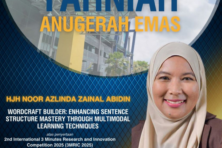 Penyelidik UMPSA cipta Wordcraft Builder bawa pulang emas di pentas antarabangsa 3MRIC 2025