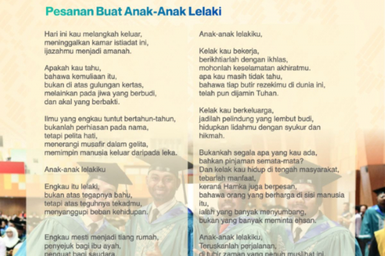 Pesanan buat Anak-anak Lelaki 