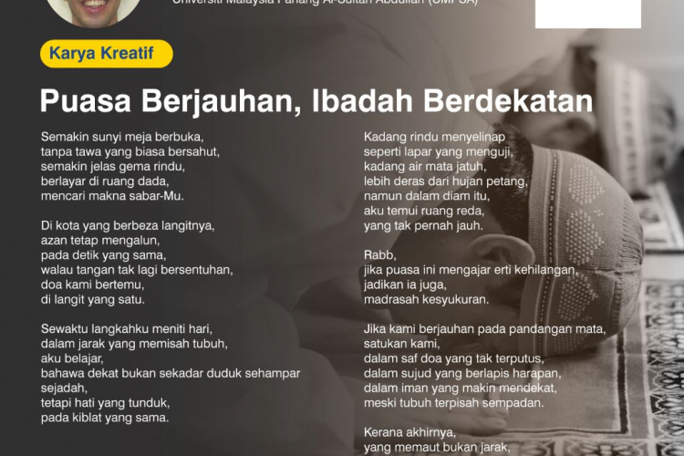 Puasa Berjauhan, Ibadah Berdekatan