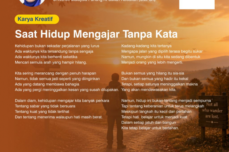 Saat Hidup Mengajar Tanpa Kata