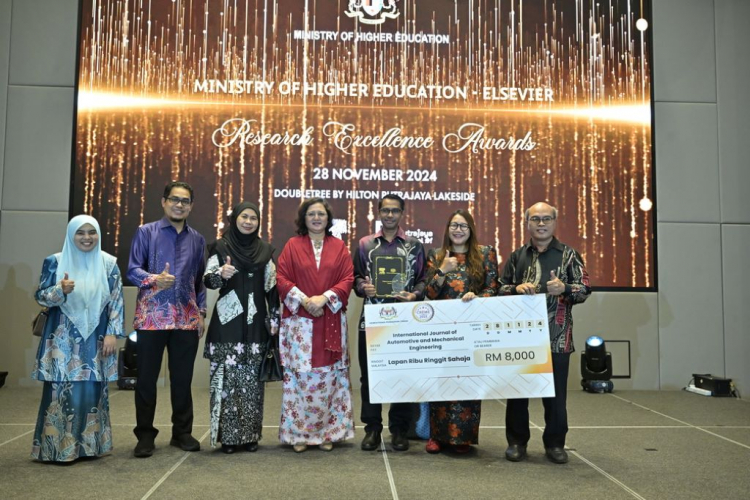 Jurnal IJAME UMPSA terima Scopus Journal CREME (Current Research Malaysia) Award