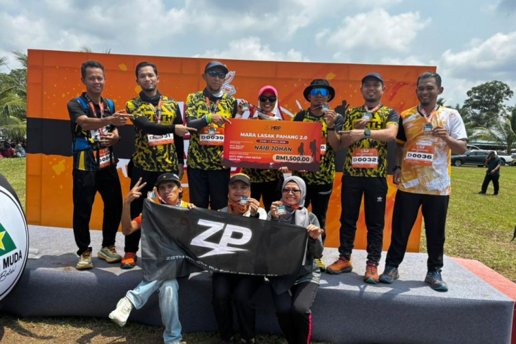 Semangat belia Pahang membara harungi cabaran 15km beban 5KG dalam Mara Lasak 2.0 Chini