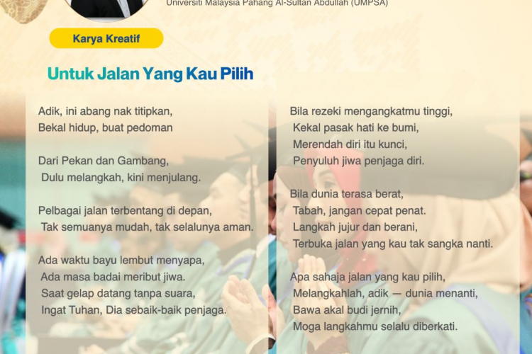 Untuk Jalan Yang Kau Pilih