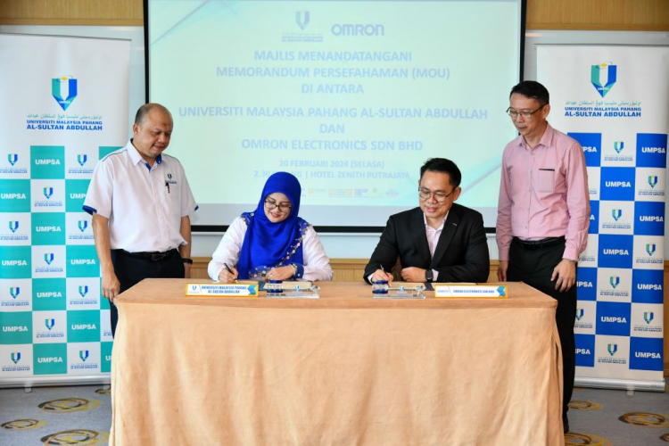  UMPSA, Omron Electronics (M) Sdn. Bhd. kukuhkan kerjasama lahirkan pelajar kompeten