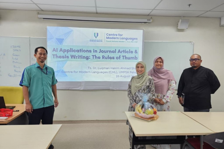 UMPSA anjur Bengkel Practical Writing Approaches perkasa penyelidikan dan penulisan akademik melalui aplikasi AI Generative