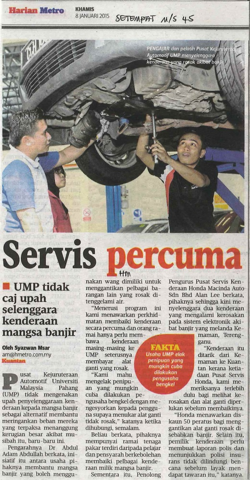 Servis Percuma