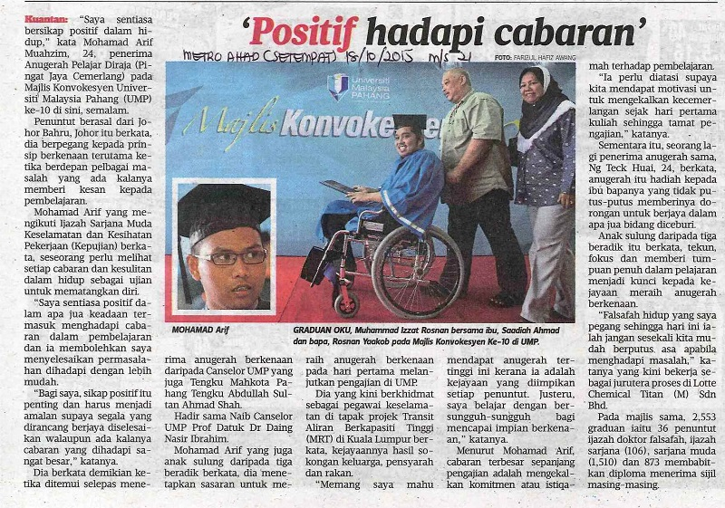 "Positif Hadapi Cabaran"