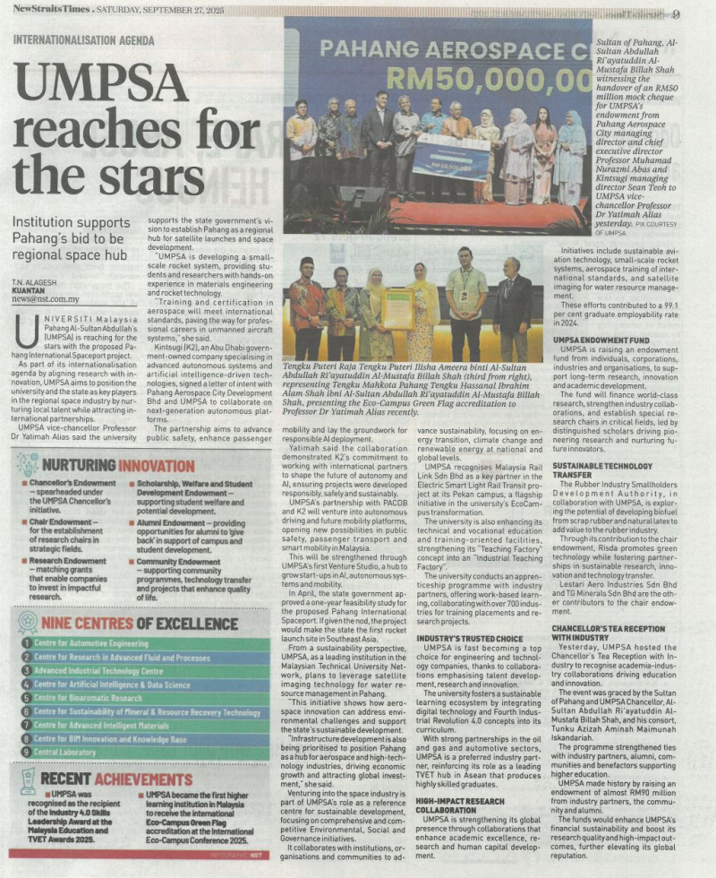 UMPSA reaches for the stars