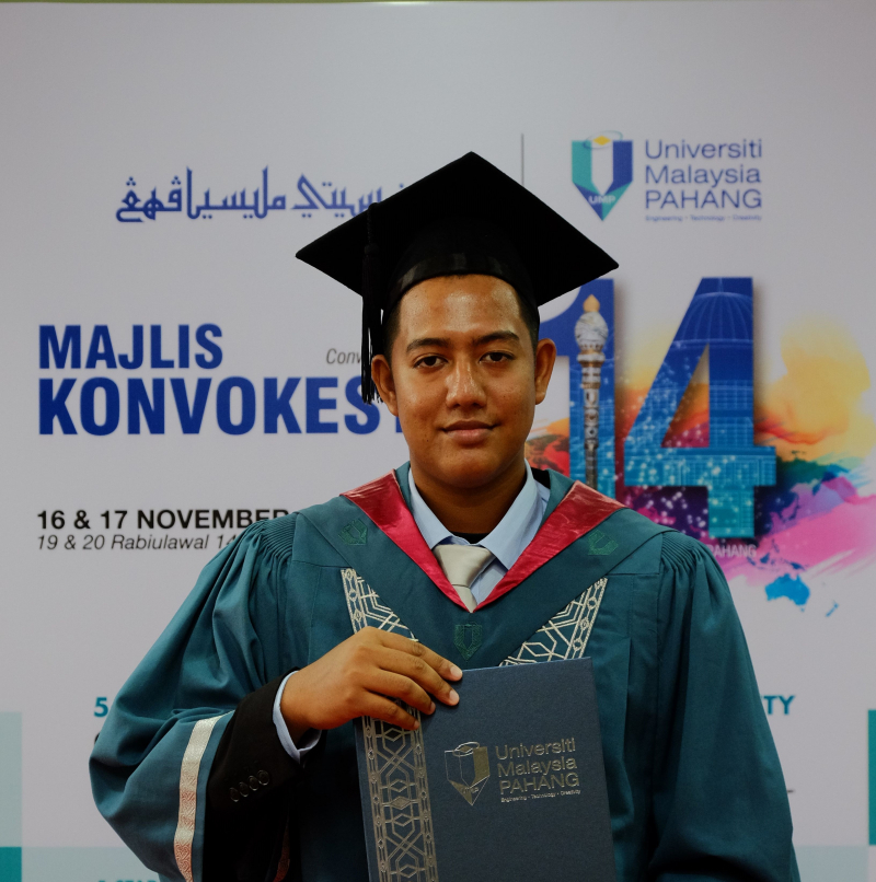 Mohammed Shafiq Graduan Dwi-Ijazah UMP- HsKA Aktif Sukan