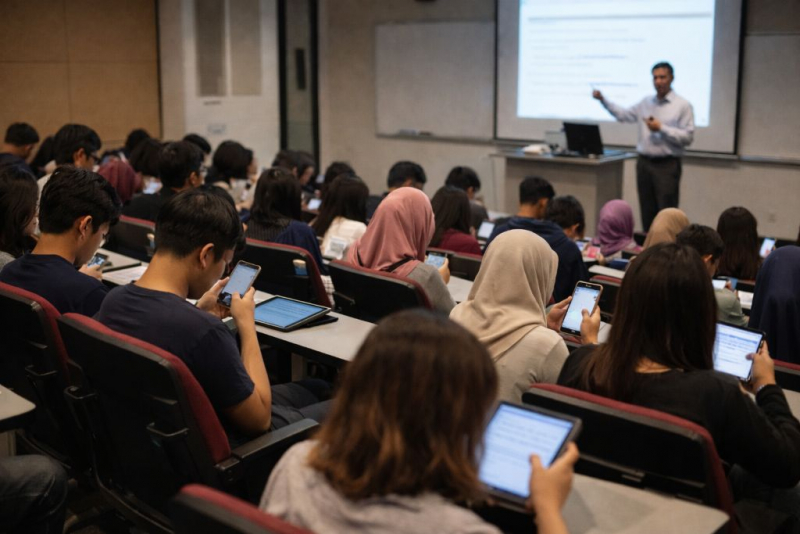 Di Sebalik Wajah Menunduk: Naratif Sunyi Generasi Z di Dewan Kuliah