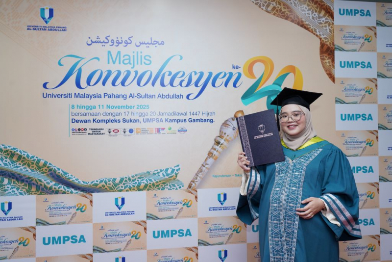 Graduan sarat hamil tetap hadir Majlis Konvokesyen UMPSA Ke-20