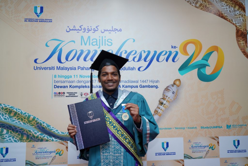 Mathivanan Loganathan buktikan jangan berputus asa kunci raih kejayaan Anugerah Pro-Canselor