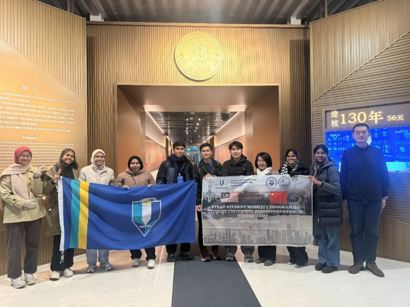 Non-credit Academic Mobility to TJU, China: Chemical Engineering towards future sustainability