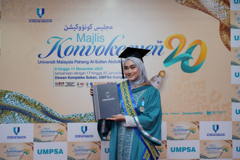 Nurin Mastura dinobat penerima Hadiah Kecemerlangan Kepimpinan Sukarelawan dan Tanggungjawab Sosial UMPSA