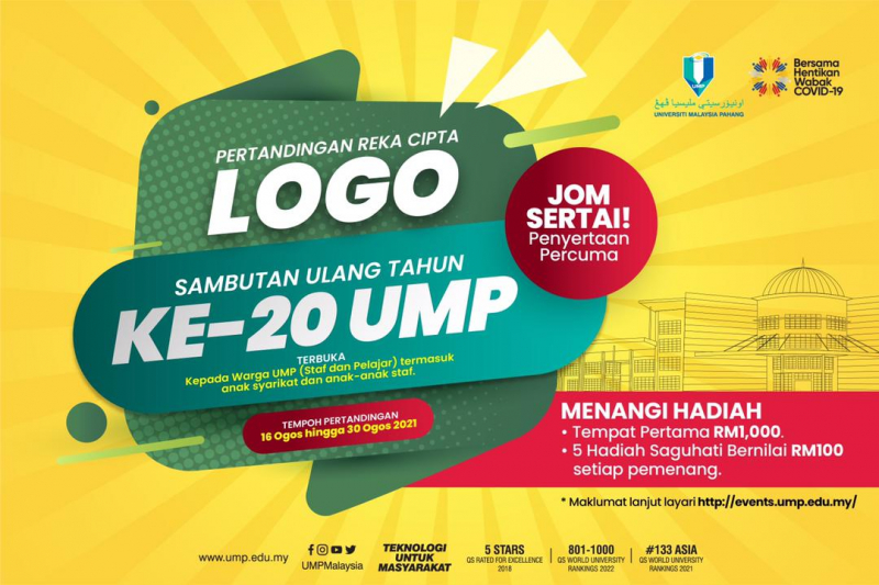 PERTANDINGAN REKA CIPTA LOGO SAMBUTAN ULANG TAHUN KE-20 UMP