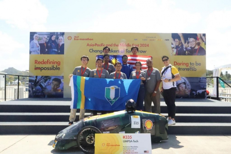Pasukan UMPSA Tech raih di kedudukan ke-13 terbaik dalam Asia Shell Eco Marathon 2024