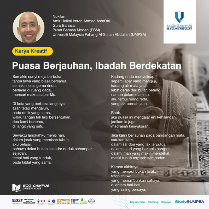 Puasa Berjauhan, Ibadah Berdekatan