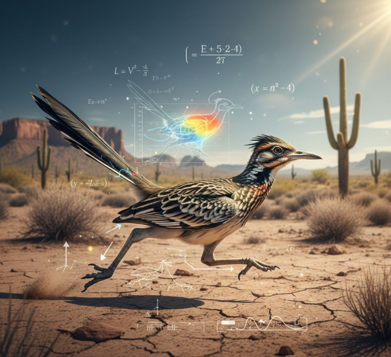 Geococcyx californianus sebagai paradigma biomekanik dan termodinamik untuk inovasi kejuruteraan maju