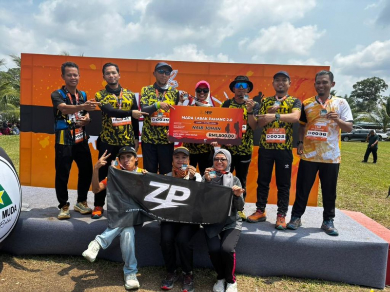 Semangat belia Pahang membara harungi cabaran 15km beban 5KG dalam Mara Lasak 2.0 Chini